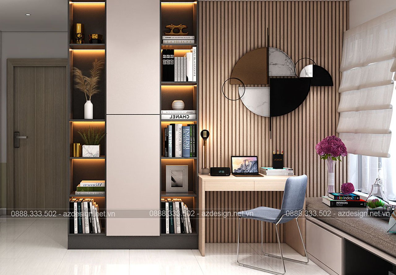 Mẫu thiết kế nội thất Căn Hộ 2N+1 nhà anh Hùng Vinhome Smart City