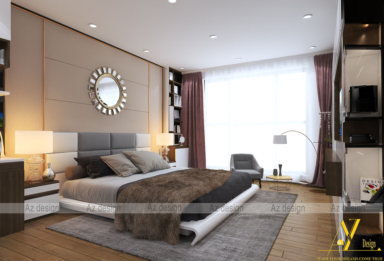 Mẫu thiết kế nội thất căn hộ Goldmark City nhà anh Hòa