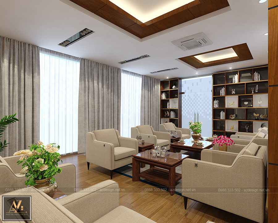 Thiết kế nội thất phòng tiếp đón khách VIP sang trọng đẳng cấp