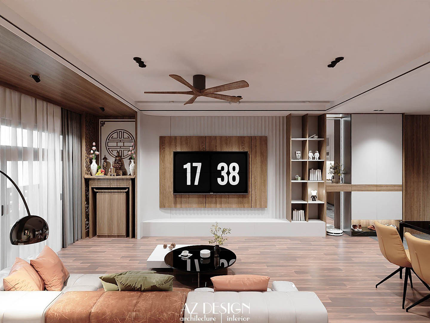 Mẫu Thiết kế nội thất căn hộ chung cư Anh Bình Phương Đông Green Home