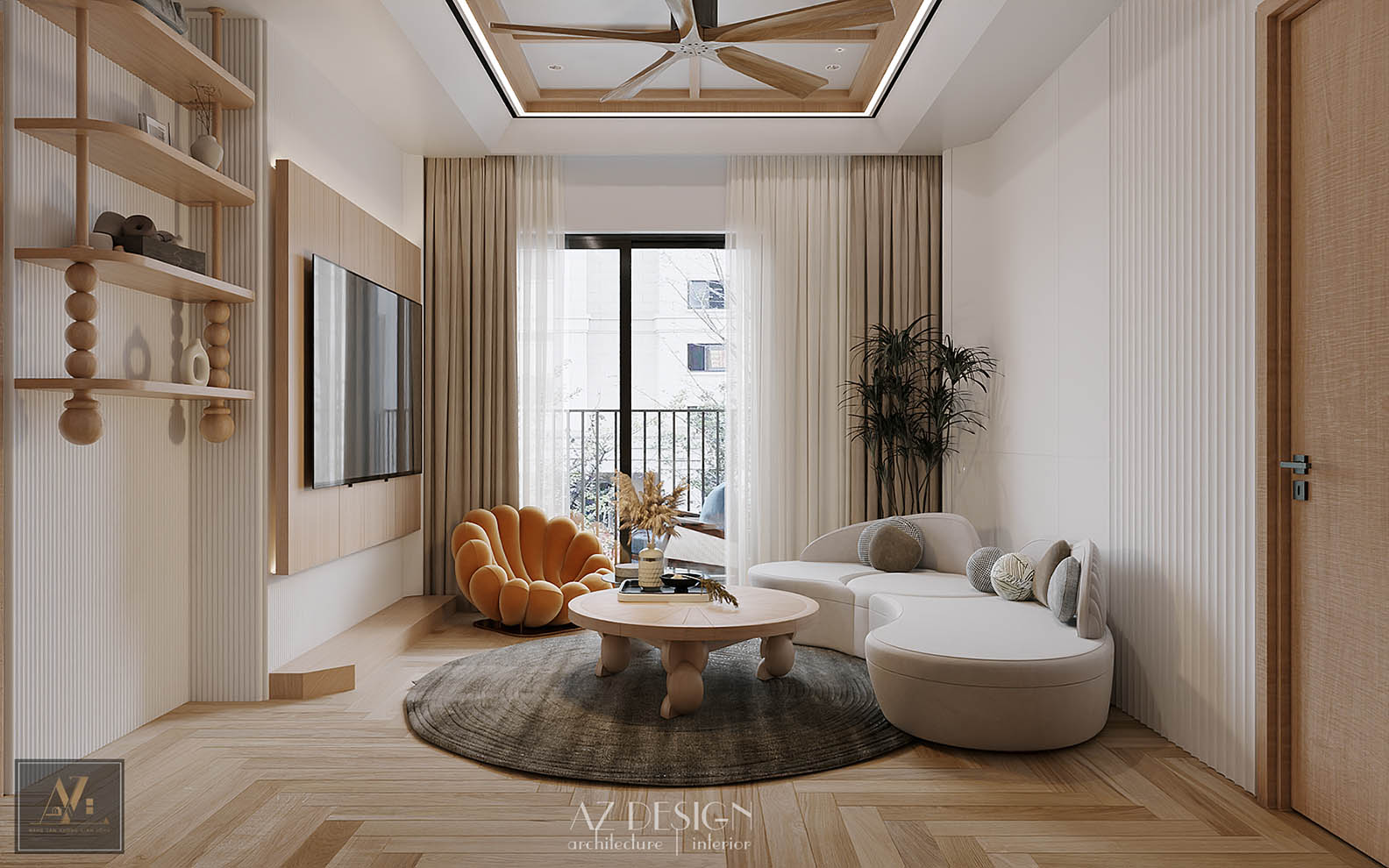 Mẫu Thiết kế nội thất Căn hộ chung cư Chị Hương Le Grand Jardin – Long Biên